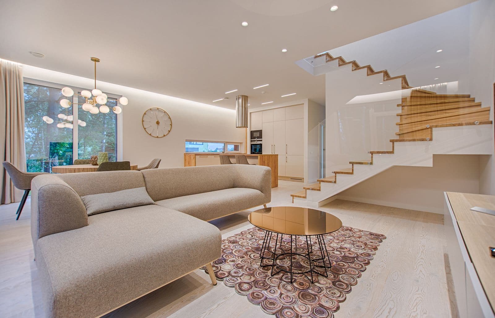 Open residential living and dining space ready for occupancy